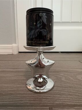 Bath & Body Works Silver Star Single Wick Candle Holder